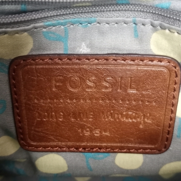 Fossil Y2K Geometric Striped Shaped Multi Pocketed Adjustable Crossbody Boho Bag - Picture 5 of 11